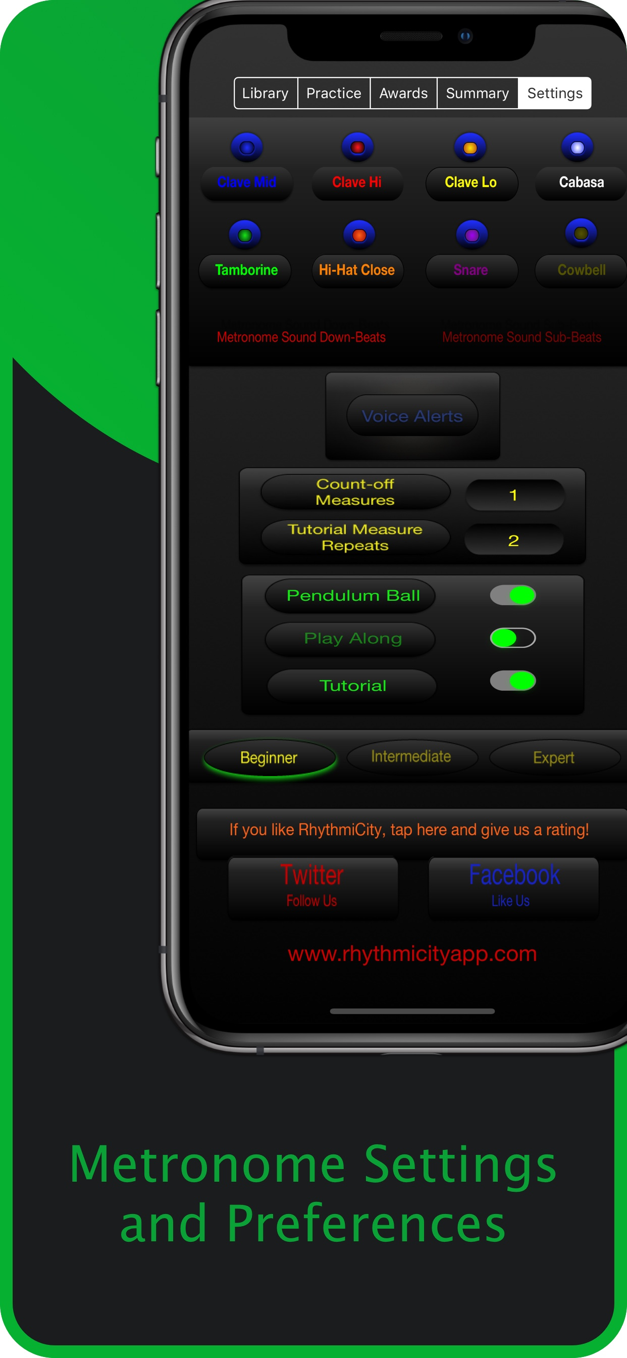Metronome Settings